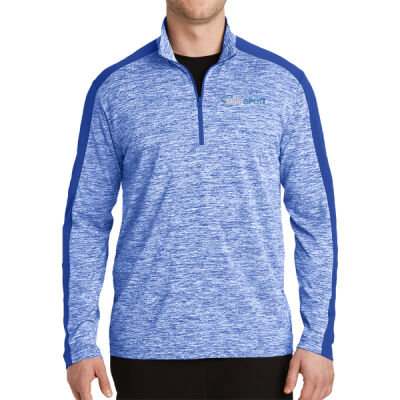 ShirtSpot - PosiCharge ® Electric Heather Colorblock 1/4 Zip Pullover Thumbnail